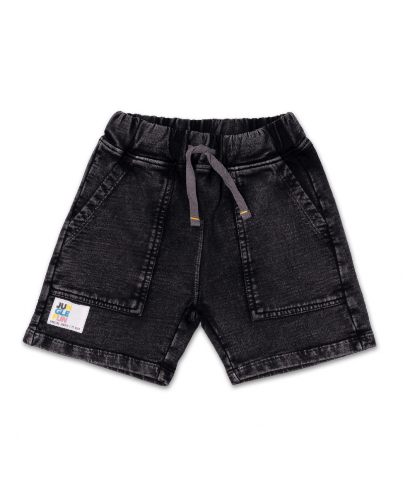 Bermudas de pelúcia cinza para menino Lost Paradise