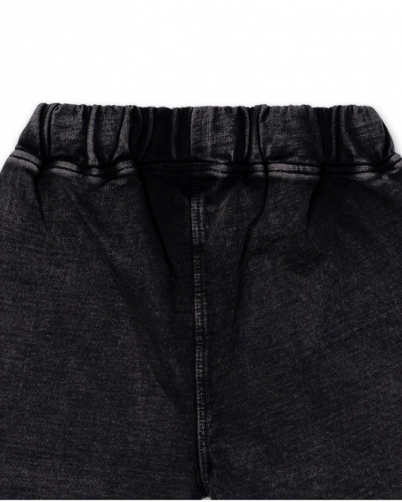 Bermudas de pelúcia cinza para menino Lost Paradise