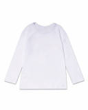 T-shirt branca comprida de malha para menino Lost Paradise