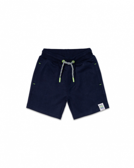 Bermudas de pelúcia cinza para meninos Diving Adventures