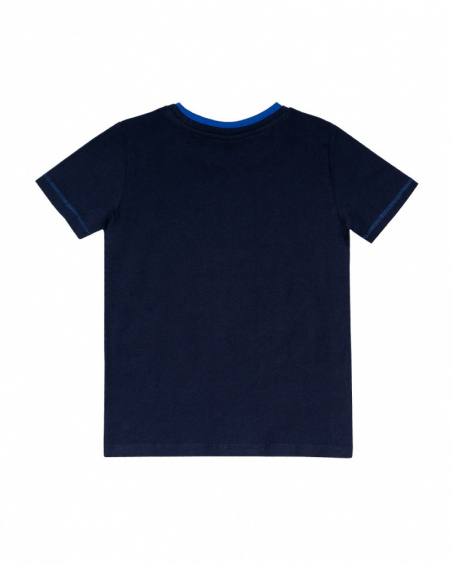 T-shirt de malha azul para menino Diving Adventures T-shirt de malha azul para menino Diving Adventures