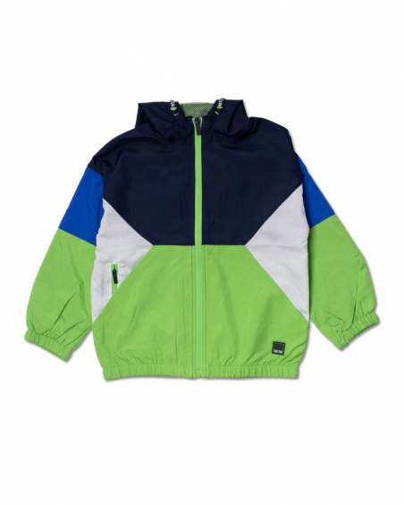 Jaqueta verde azul para menino Diving Adventures