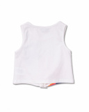 T-shirt de malha branca para menina Amazonas