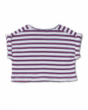 T-shirt malha às riscas para menina Amazonia