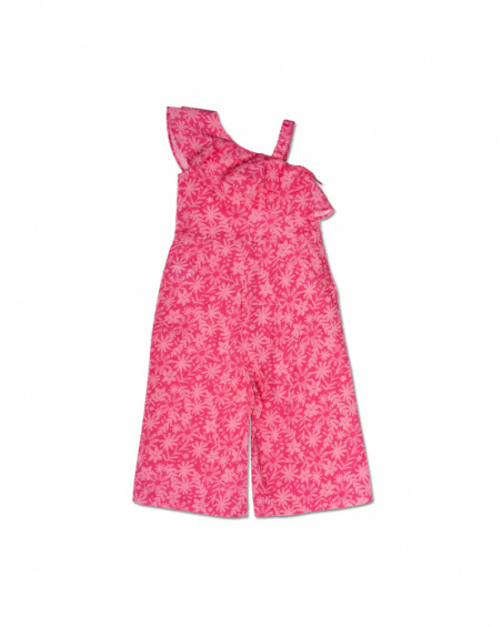 Macacão popeline estampado para menina Amazonia