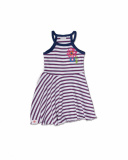 Vestido malha às riscas para menina Amazonia