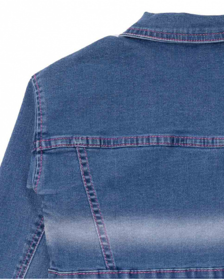 Jaqueta jeans azul para menina Amazonia