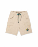 Bermudas de pelúcia bege para menino All Terrain