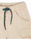 Bermudas de pelúcia bege para menino All Terrain