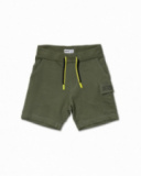 Bermudas de malha caqui para menino Desert trail