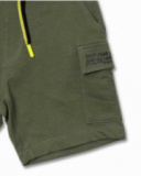 Bermudas de malha caqui para menino Desert trail