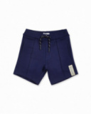 Bermudas de tricô azul marinho para menino The coast