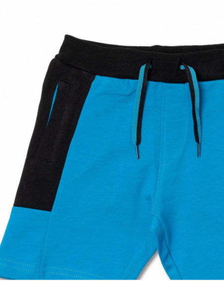 Bermuda tricô azul menino Coisa selvagem