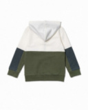 Sweatshirt de malha caqui branca aberta para menino Desert trail Sweatshirt de malha caqui branca aberta para menino Desert trail