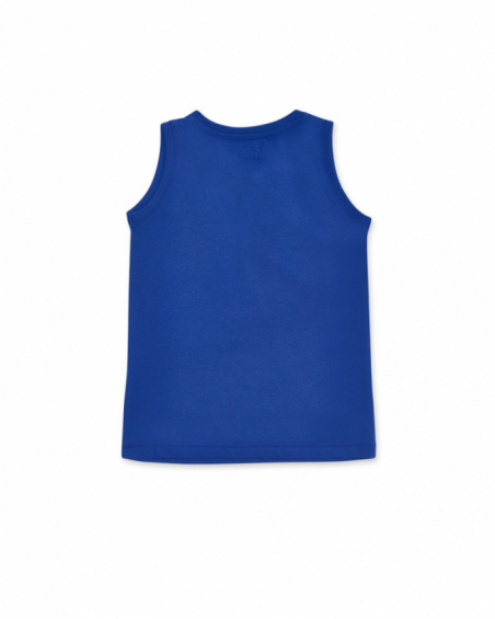 Camisola de alças em jersey azul para menino The coast Camisola de alças em jersey azul para menino The coast