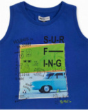 Camisola de alças em jersey azul para menino The coast Camisola de alças em jersey azul para menino The coast