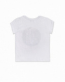 T-shirt malha branca para menino Your game