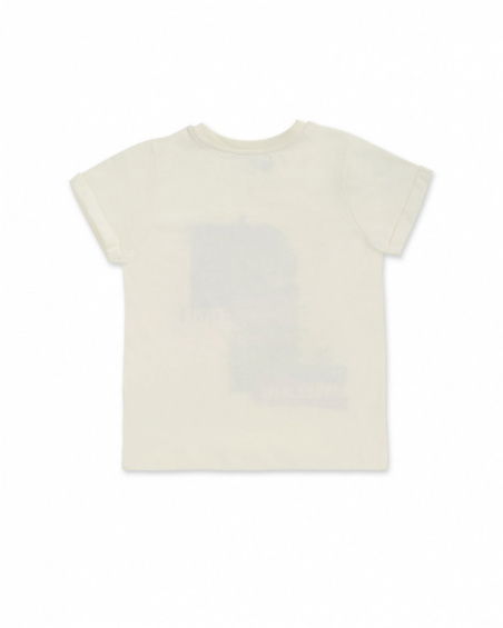 T-shirt em malha branca para menino Urban Activist T-shirt em malha branca para menino Urban Activist