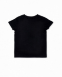 T-shirt em malha preta para menino Wild thing T-shirt em malha preta para menino Wild thing