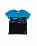 Camiseta de tricô preta Wild thing boy Camiseta de tricô preta Wild thing boy