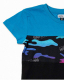 Camiseta de tricô preta Wild thing boy Camiseta de tricô preta Wild thing boy