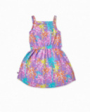 Vestido malha estampado para menina Paradiso beach