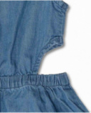 Vestido liso azul para menina Bad influencer