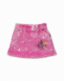 Saia jeans fúcsia para menina Rebel Girl