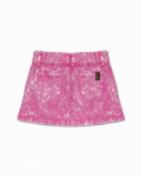 Saia jeans fúcsia para menina Rebel Girl