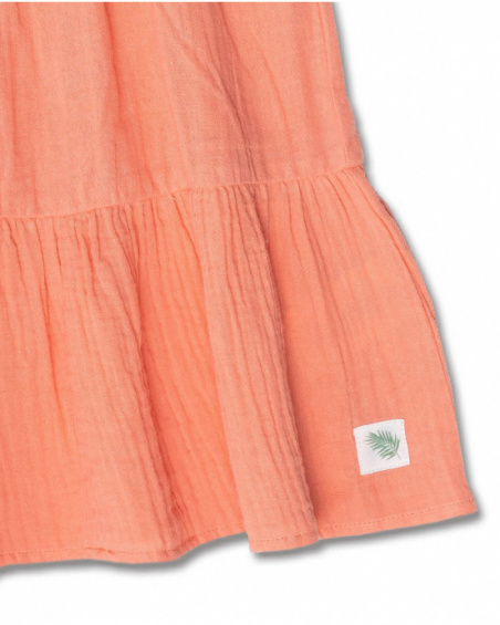 Macacão flat laranja para menina Oasis