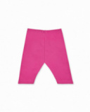 Leggings de ciclismo de tricô fúcsia para menina Basics Girl