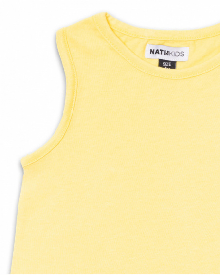 Regata de jérsei verde limão para menina Basics Girl