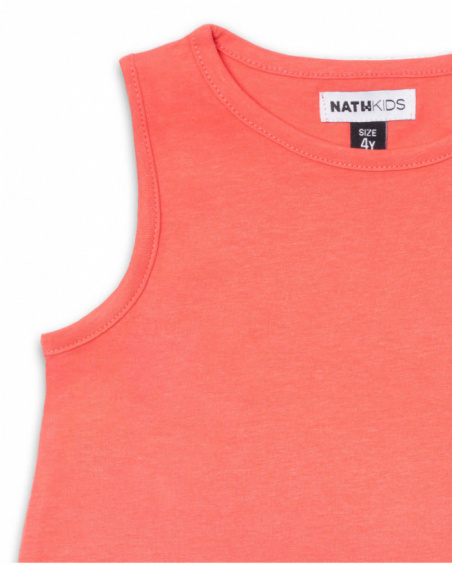 Regata de malha vermelha para menina Basics Girl