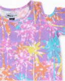 T-shirt malha estampada menina Paradiso beach