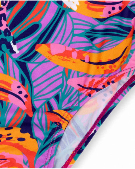 Fato de banho estampado menina Full Bloom