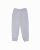 Calças compridas de pelúcia cinza para menino Juicy