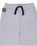 Calças compridas de pelúcia cinza para menino Juicy