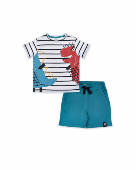 Conjunto tricot verde para menino Juicy