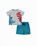 Conjunto tricot verde para menino Juicy