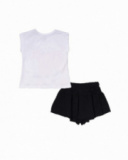 Conjunto de tricô estampado Dino para menina Juicy