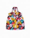 T-shirt em malha preta para menina Juicy