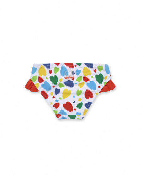 Meia branca de menina de férias