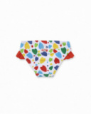 Meia branca de menina de férias