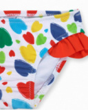 Meia branca de menina de férias