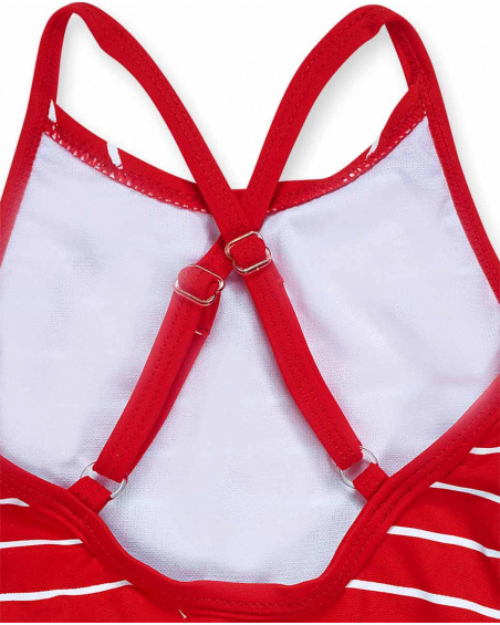 Fato de banho vermelho para menina Beach Day