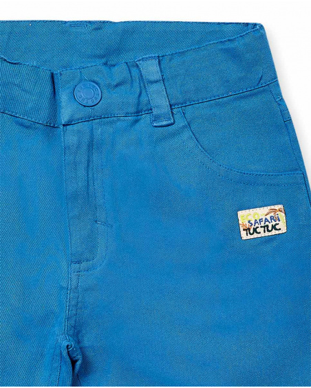 Bermuda masculina de sarja marrom Eco-Safari