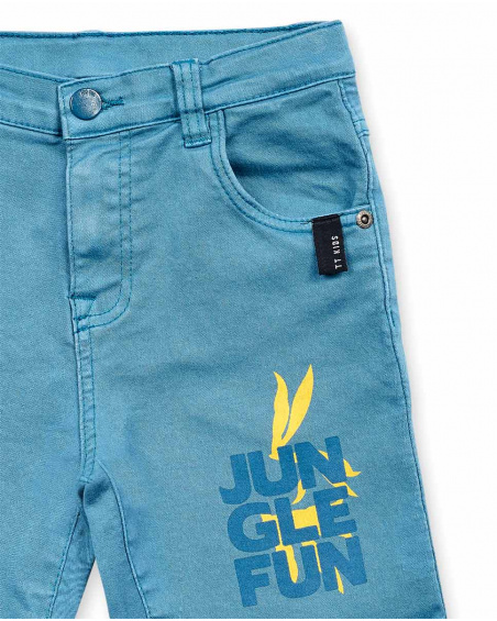 Bermuda de ganga azul para menino Lost Paradise