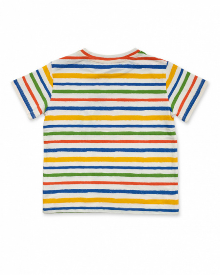 Park Life Camiseta masculina de tricô com listras coloridas
