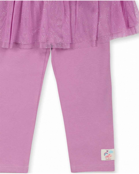 Conjunto de tricô rosa para menina Coleção Dragon Finder