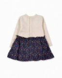 Vestido liso bege plush para menina Pugs Life Vestido liso bege plush para menina Pugs Life